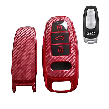 Чохол для ключа Audi червоний
