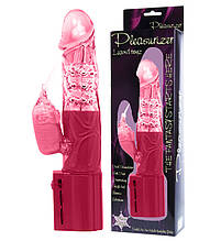 Вібратор Vibrator With Pearls 252x36 мм, Pink