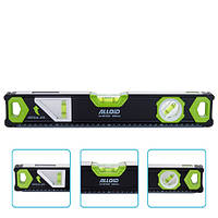 Alloid Pro. Уровень строительный  40см, 3 капсулы с магнитом и боковым окном