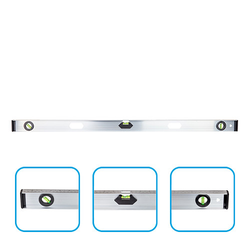 Alloid. Уровень строительный 100см, 3 капсулы 2 ручки, фото 1