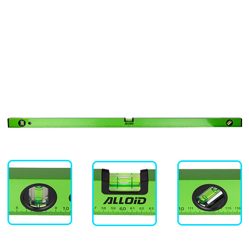 Alloid. Уровень строительный 120см, 3 капсулы, фото 1