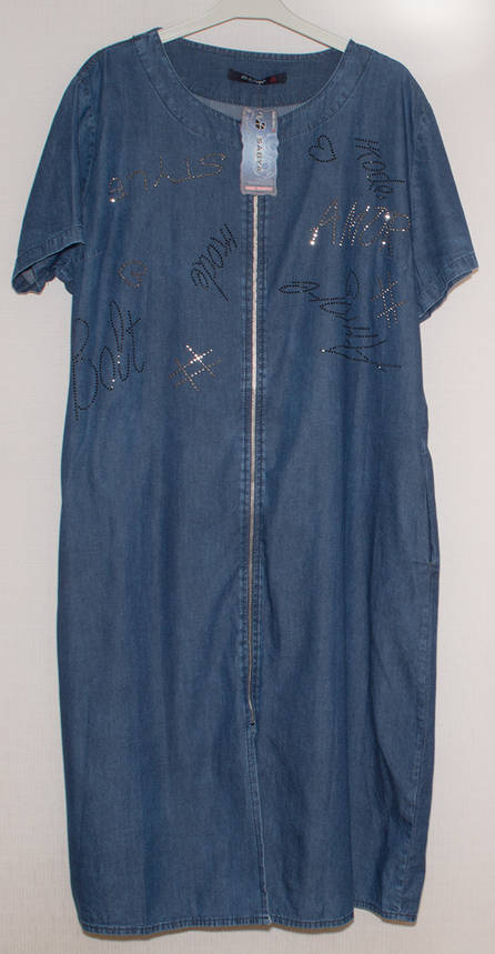 Сукня - котон великого розміру європейскій 52/5XL,54/6XL,56/7XL,58/8XL,60/9XL, фото 1