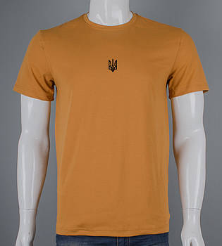 Футболка чоловіча Тризуб 2401м (Уп.4шт M-XXL), Гірчиця
