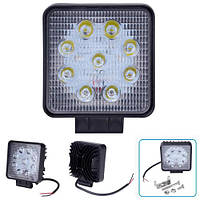 Фара робочого світла WLP-27S1S5 SPOT 9Led*3W (108*108*45)/10-30V/27W/6000K