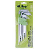 Alloid. Набір ключів вигнутих TORX подовжених. 9 предм. T10 -T50. (НТ-0918), фото 2
