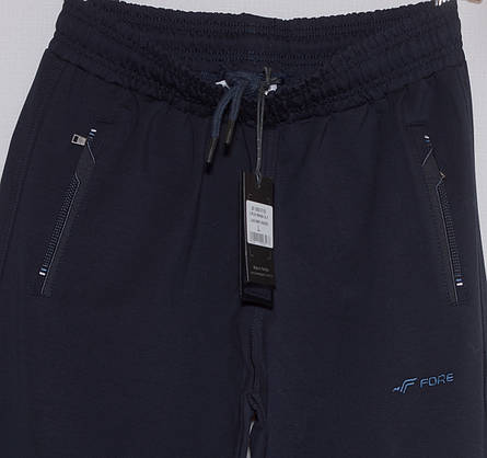 Спортивні штани чоловічі сині Fore 1053 l,xl,xxl,3xl, фото 6
