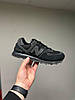 Чоловічі кросівки New balance 574 black чорні Нью Баланс замша текстиль весна літо демісезон, фото 6