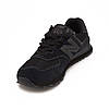 Чоловічі кросівки New balance 574 black чорні Нью Баланс замша текстиль весна літо демісезон, фото 3