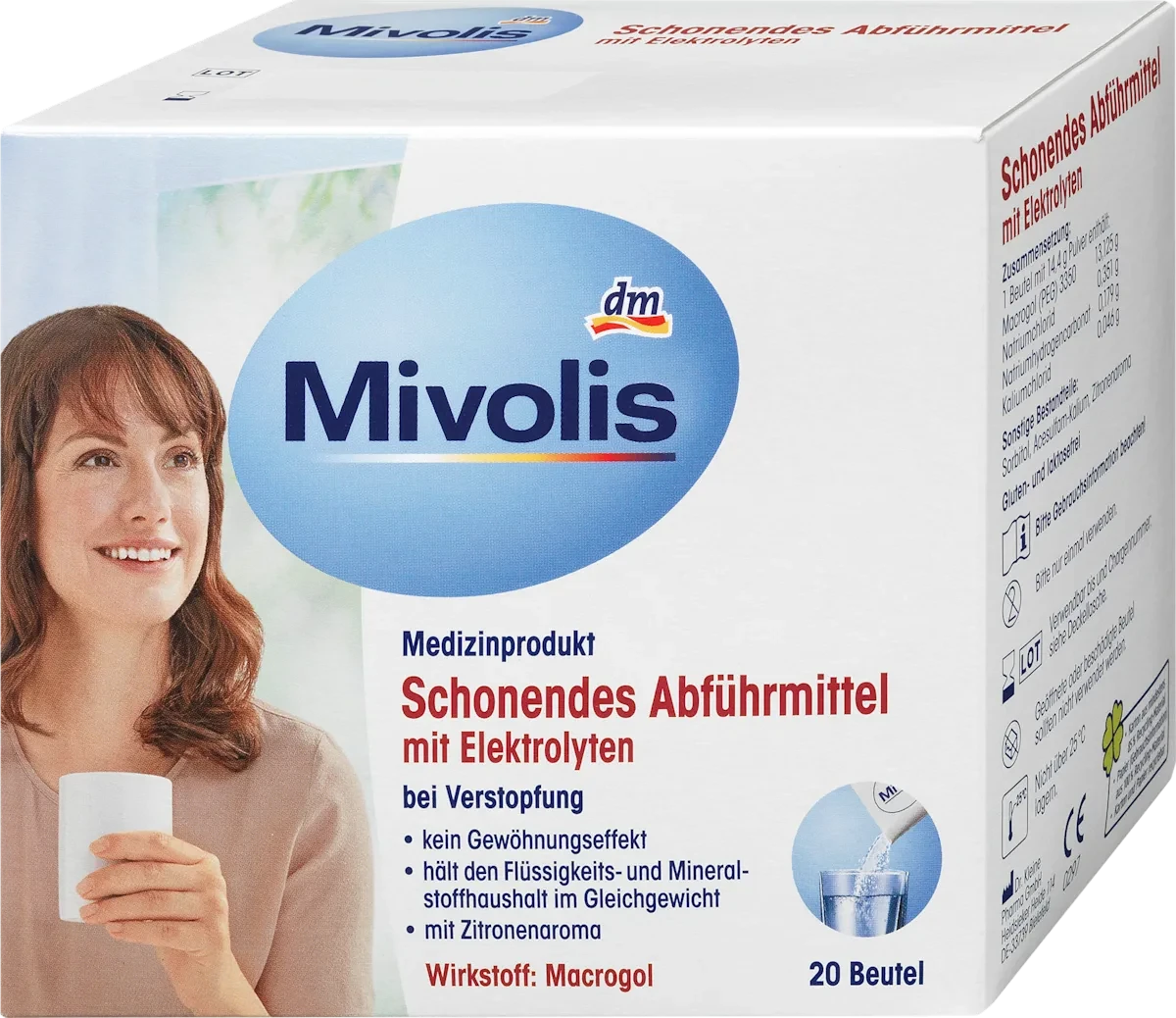 Засіб проти запорів Mivolis Schonendes Abführmittel Beutel, 20 шт