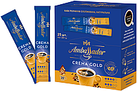 Кава розчинна Ambassador Crema Gold, стік 1,8г *25