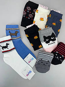 Жіночі шкарпетки  "Мікс" 12 пар/уп