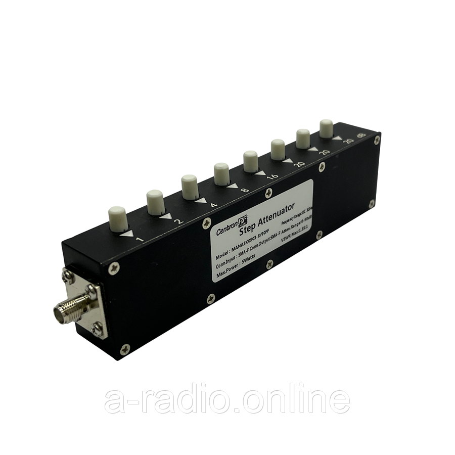 Ступінчастий атенюатор SMA Type 0-90dB 5W 3Ghz