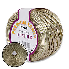 Premium Yarn Leather, Світле золото №09