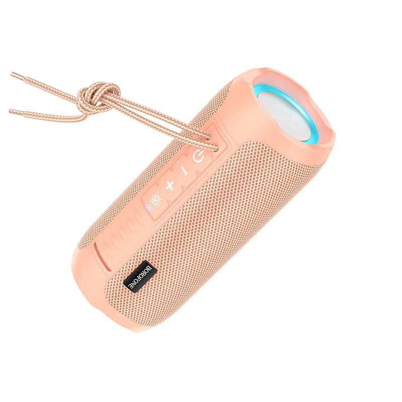 Портативна колонка BOROFONE BR21 Sports (Bluetooth 5.1, LED) Pink