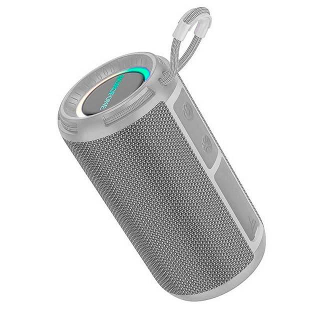 Портативна колонка BOROFONE BR37 Sports (Bluetooth 5.3, LED) Grey