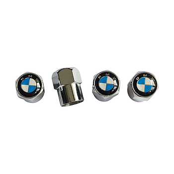 Ковпачки на ніпель хромовані з логотипом BMW