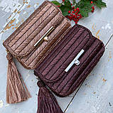 Пряжа рафія для в'язання 3.5 мм світло жовтий колір для в'язання сумок, фото 8