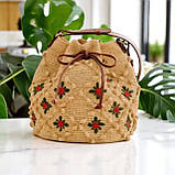 Пряжа рафія для в'язання 3.5 мм світло жовтий колір для в'язання сумок, фото 9