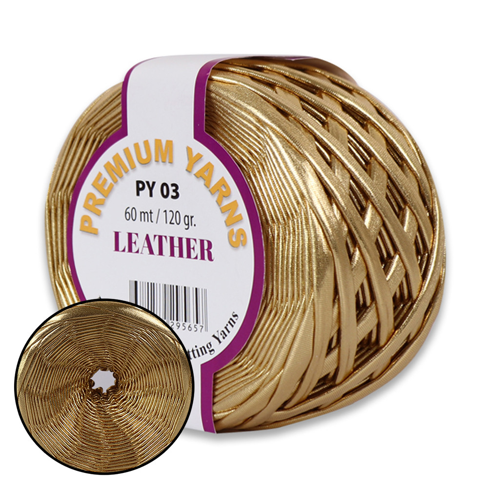 Premium Yarn Leather, Золото №03, фото 1