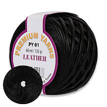 Premium Yarn Leather, Чорний №01