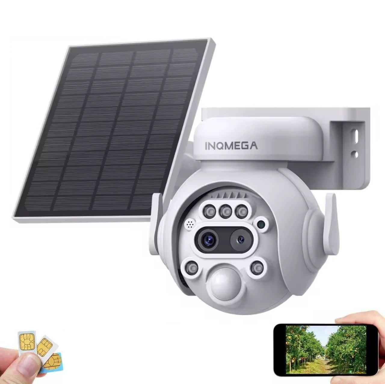 Зовнішня поворотна IP-камера із сонячною панеллю 12x зум Inqmega (Shiwojia) ST-S515С-6M-4G-12x. UBox