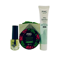 Набір крем для рук 20 мл + масажна 30 мл + олія для кутикули 5 мл