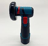 Машинка шліфувальна акумуляторна, болгарка UKC, фото 3