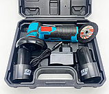 Машинка шліфувальна акумуляторна, болгарка UKC, фото 6