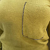 Джемпер жіночий тонкий светр віскоза кишеня 44 зелений, фото 6
