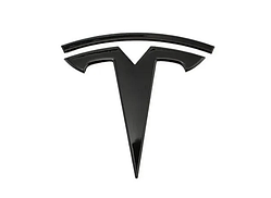 Емблема кузова Tesla чорна