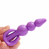 Анальна пробка силіконова, Фіолетовий стимулятор для анальних ігор, Інтимні іграшки, фото 8