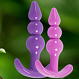 Анальна пробка силіконова, Фіолетовий стимулятор для анальних ігор, Інтимні іграшки, фото 10
