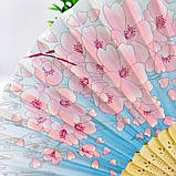 Віяло тканинне "Ніжні бутони сакури", фото 2