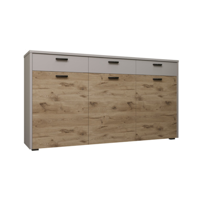 Комбінований довгий вузький комод 170 см з дверцятами і шухлядами в сучасному стилі у вітальню зал Стоун Сокме, фото 1