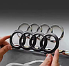 Передня емблема AUDI (Ауді) 285мм A4 (B9) A6 (C7) A7 (C7) A8 (D4) Q3 (8U) Q5 (8R) Q7 (4L) - Чорний глянець (4H0853605B), фото 6