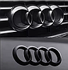Передня емблема AUDI (Ауді) 285мм A4 (B9) A6 (C7) A7 (C7) A8 (D4) Q3 (8U) Q5 (8R) Q7 (4L) - Чорний глянець (4H0853605B), фото 7