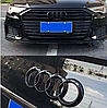 Емблема задня AUDI (Ауді) 177*57 мм Rear (A4 A6L A8L Q7) Чорний глянець, фото 10