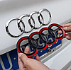 Емблема задня AUDI (Ауді) 177*57 мм Rear (A4 A6L A8L Q7) Чорний глянець, фото 8