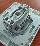 Розетка електрична одинарна біла GRANO OVIVO прихованого монтажу врізна без заземлення, фото 9