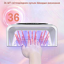 NAILGIRLS Перезарядна УФ-світлодіодна лампа для нігтів, 150 Вт бездротова УФ-лампа для гелевих нігтів, фото 4
