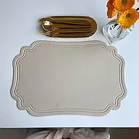 Плейсмати Leeseph 30*45см 4шт бежеві