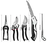 Садовий набір 5в1 Ножиці, Секатори та Пилки Garden Set SK-5, фото 3
