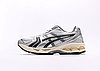 Жіночі чоловічі кросівки Asics Gel-Kahana 14 White Silver Black Взуття Асикс Кахана біло сріблясті з чорним, фото 8