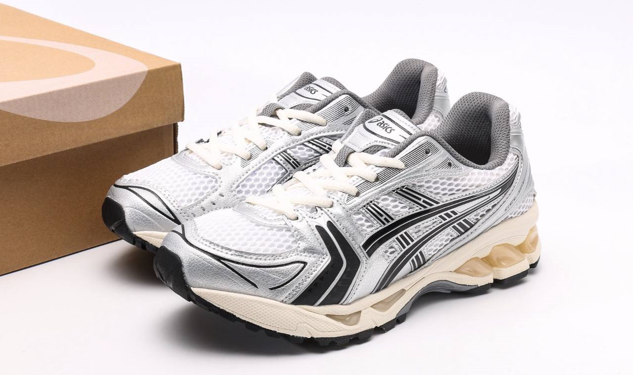 Жіночі чоловічі кросівки Asics Gel-Kahana 14 White Silver Black Взуття Асикс Кахана біло сріблясті з чорним