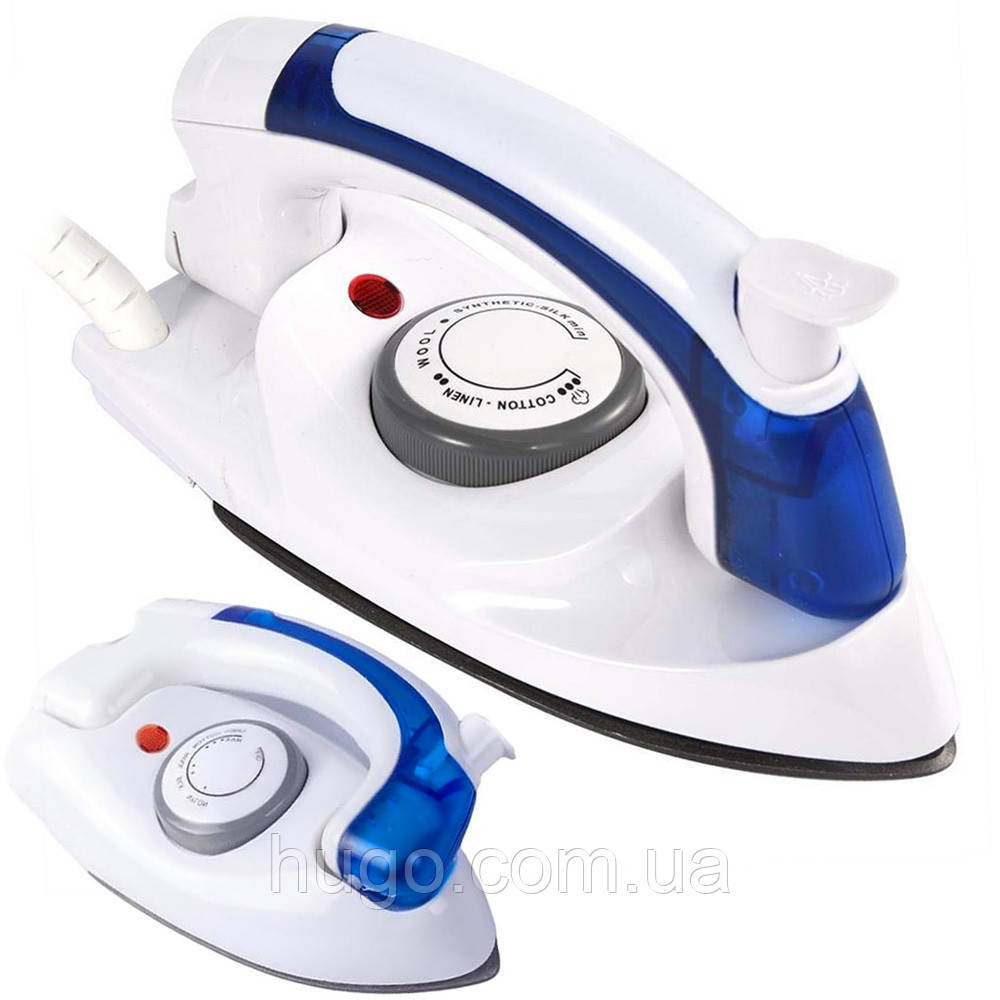 Компактна дорожня праска SK-6047 / Праска для одягу / Праска зі складною ручкою, фото 1