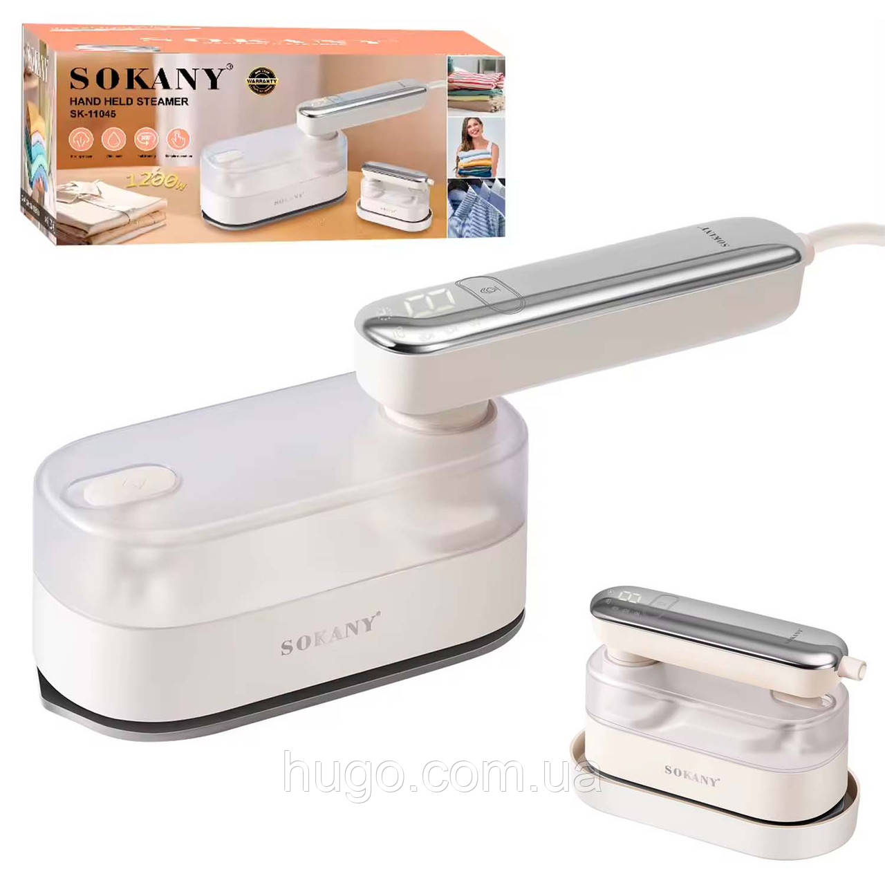 Електропраска 1200Вт SK-11045 / Парова праска / Праска з керамічною підошвою, фото 1