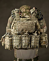 Плитоноска asdag 2 точки скидання, Плитоноска тактична камуфляжна пікселя без плит, Турецька плитоноска асда