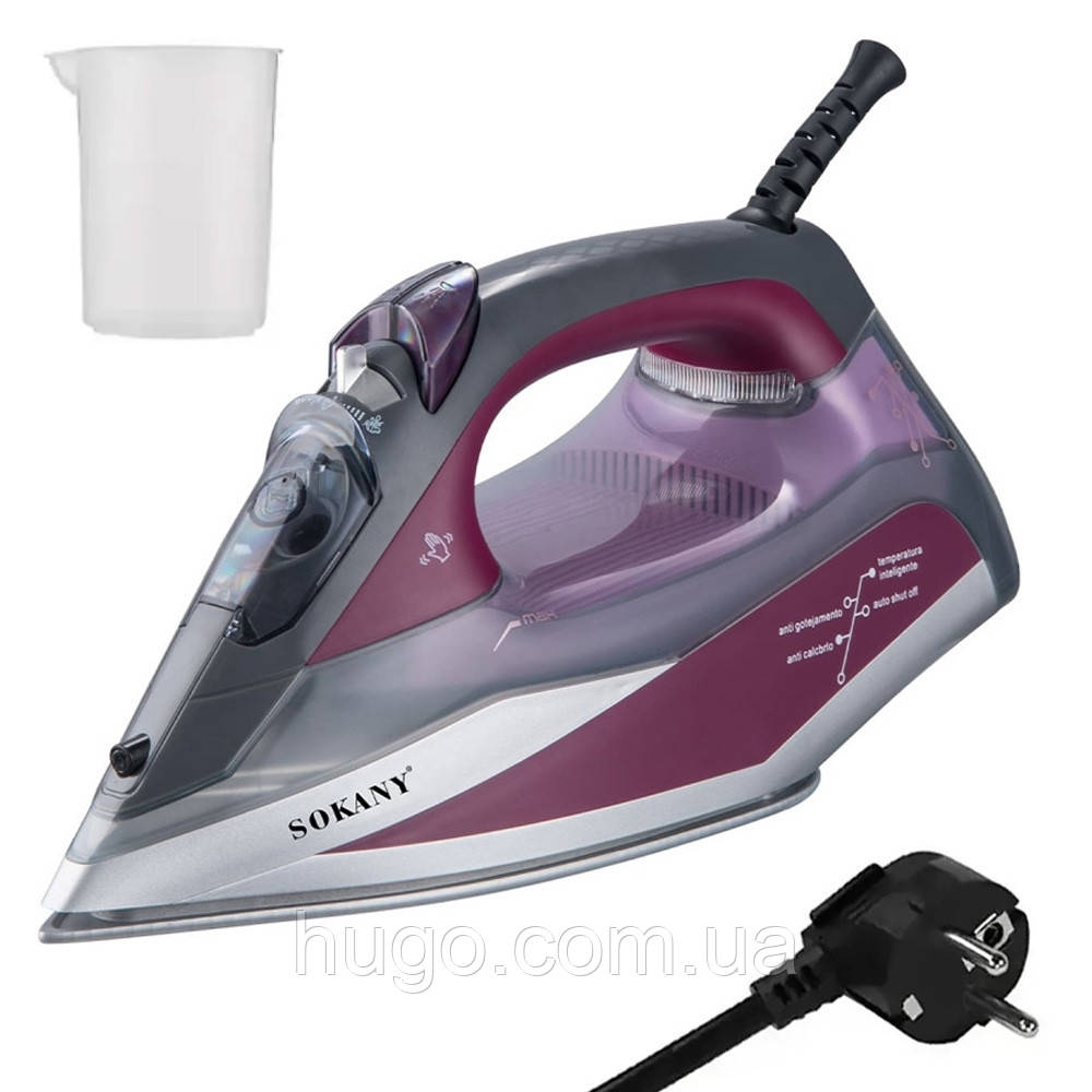Парова праска 2400Вт SK-11019 / Електрична праска з керамічним покриттям, фото 1