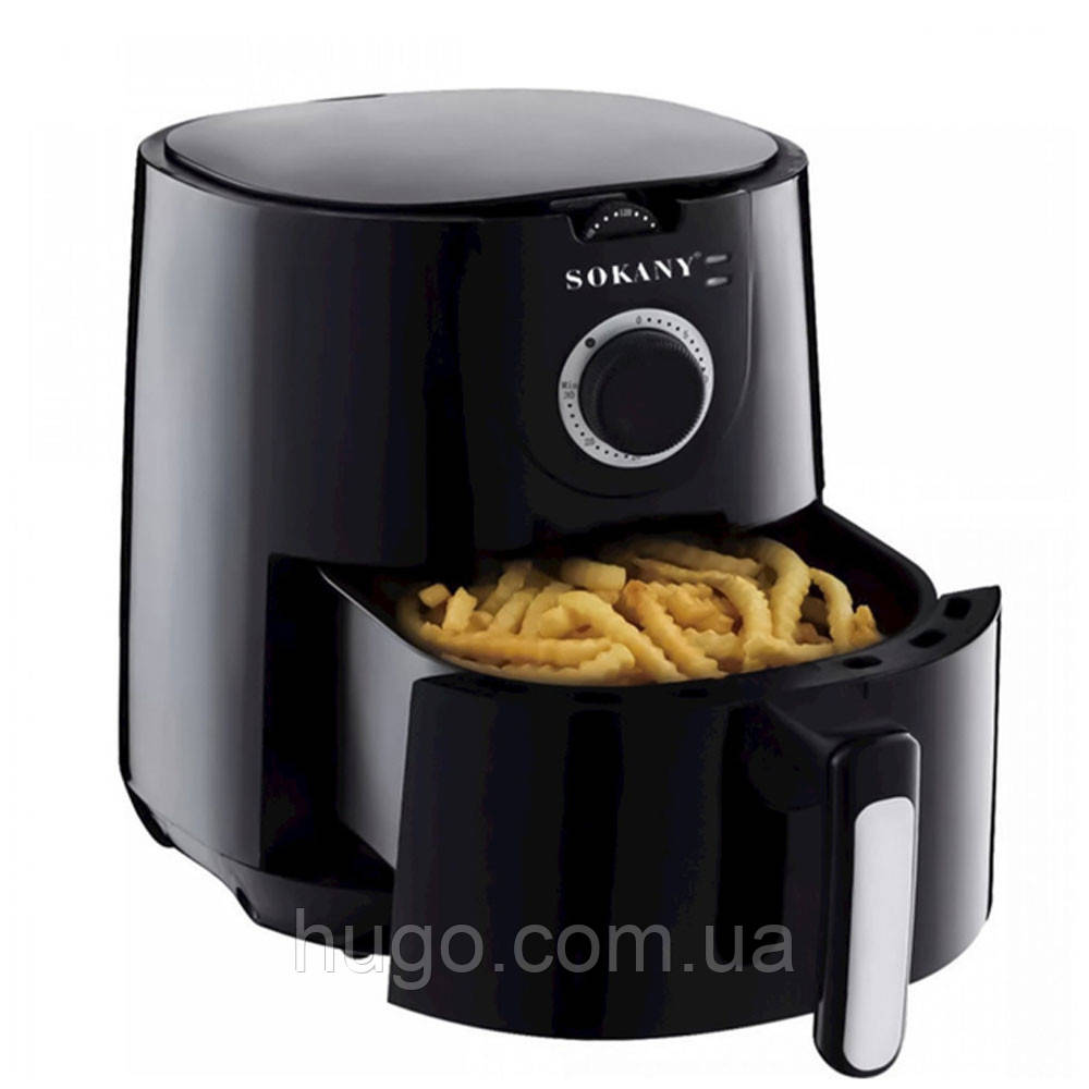 Аерофритниця 5л, 1500Вт, AF-002 / Безмасляна фритюрниця / Мультипіч / Аерогриль, фото 1