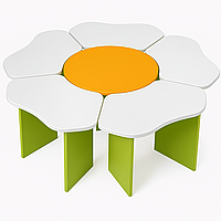 Детский стол «Ромашка» DS-210 (комплект из 6 элементов)